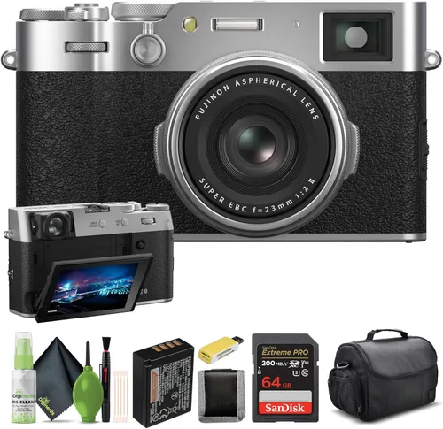 Miniatura 6 de FUJIFILM Cámara digital X100VI (negro) (16821913) + tarjeta de 64 GB + lector de tarjetas + batería NP-W126 + cargador + software de foto Corel +