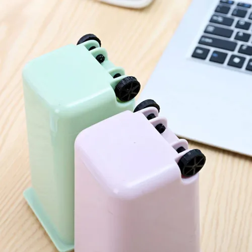 Miniatura 6 de Tofficu 3 piezas Mini bote de basura con tapa, cubo de basura multifuncional de escritorio para oficina y hogar, soporte de basura compacto