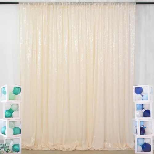 Miniatura 35 de ShinyBeauty PHOTOBOOTH - Fondo de tela de lentejuelas, telón de fondo de boda, telón de fondo óxido, cortinas de lentejuelas, cortinas de Negro
