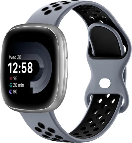 Miniatura 11 de Maledan Correas deportivas transpirables para Fitbit Versa 3/4, Sense/Sense 2, correas de repuesto para hombres y mujeres, accesorios para relojes