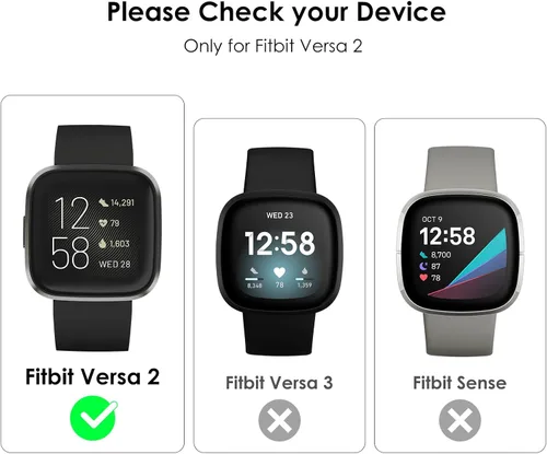 Miniatura 4 de Fullife Paquete de 10 Parachoques de TPU para Fitbit Versa 2, Fundas de Cristal con Diamantes Brillantes HD, Funda Protectora Completa, Resistente a
