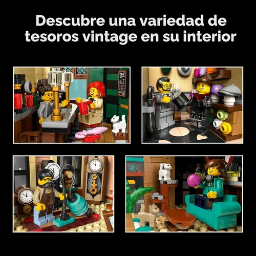 Miniatura 6 de LEGO Icons Set de Construcción de Esquina Tudor para Adultos 18+ - Kit de Casa en Miniatura DIY - Set de Construcción de Casa en Miniatura