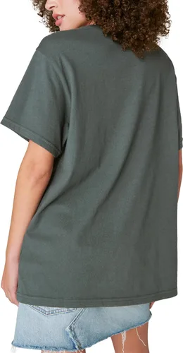 Miniatura 2 de Lucky Brand Camiseta estilo novio con lentejuelas Rolling Stones para mujer