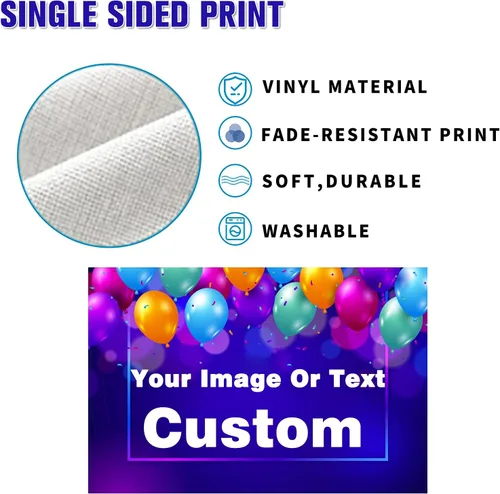 Miniatura 4 de Pancartas y letreros personalizados personalizados con foto o texto, pancarta personalizada para exteriores, fiestas, negocios, cumpleaños