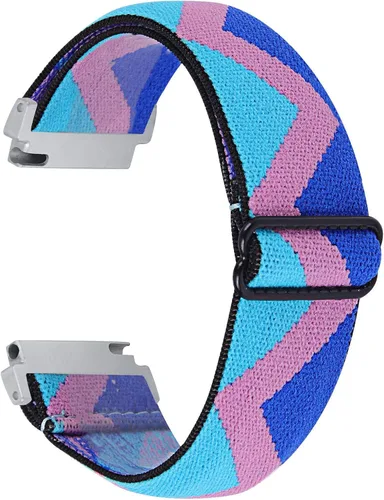 Miniatura 10 de RuenTech Correa elástica para reloj compatible con Amazfit Bip 3/Bip 3 Pro/Bip Lite/Bip S/Bip U/Pop, correas ajustables de nailon elástico de 0.787