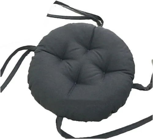 Miniatura 21 de Cojines de asiento redondos para exteriores con lazos, almohadillas para sillas de pana súper suaves, antideslizantes, herramientas para sillas