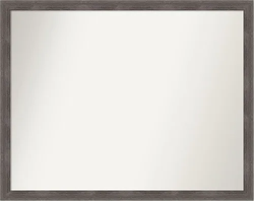 Miniatura 239 de Amanti Art Espejo personalizado, espejo de baño gris plomo a rayas, espejo de pared o espejo de tocador de baño sobre el fregadero