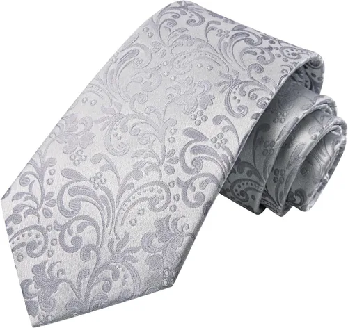 Miniatura 17 de Hi-Tie Corbatas de seda para hombre, diseño de cachemira a rayas, con bolsillo, gemelos cuadrados, conjunto formal de negocios