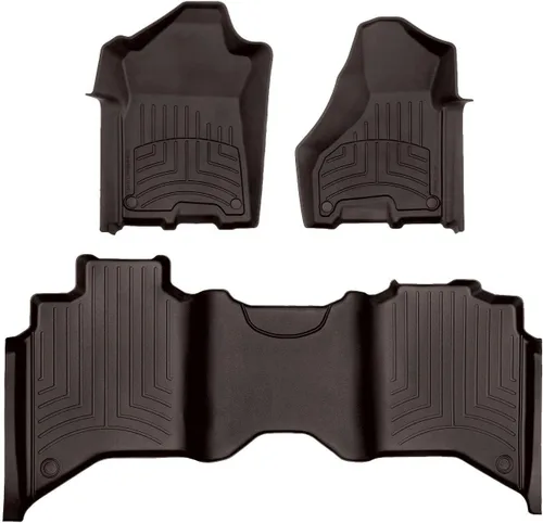 Miniatura 12 de WeatherTech FloorLiner HP Alfombrillas de suelo de ajuste personalizado para camioneta Dodge Ram 2500/3500, Ram 2500/3500-1ª y 2ª fila Negro