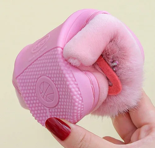 Miniatura 5 de Pantuflas para niñas y niños, pantuflas de casa de gato, pantuflas mullidas, pantuflas rosadas, pantuflas cálidas de invierno, zapatos suaves