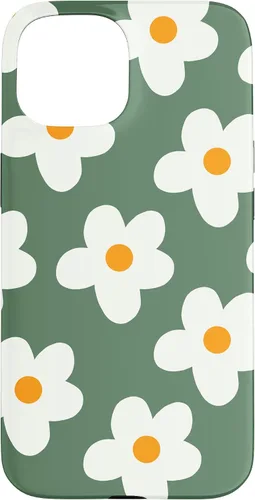 Miniatura 6 de Retro 60s flower vintage floral pattern sage green Groovy Case for iPhone 16