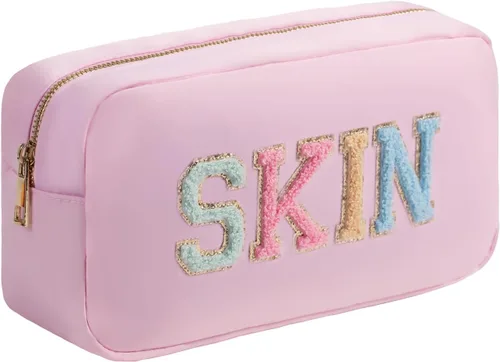 Miniatura 12 de Bolsa de maquillaje de viaje cosmética bolsa de maquillaje de aseo Orgnizer para mujeres, Sacos transparentes de color rosa intenso, Internacional