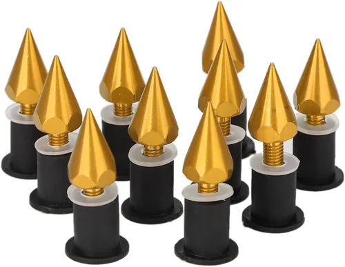 Miniatura 12 de Tornillos de púas para parabrisas parabrisas Tornillos M5 Tuercas para motocicletas, scooters y vehículos, sujetadores de aleación de aluminio CNC