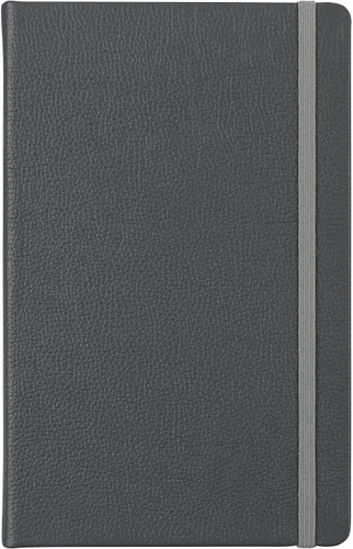 Cuaderno de escritura clásico de cuero, tapa dura, cierre elástico, páginas con rayas estrechas, colección Inspire