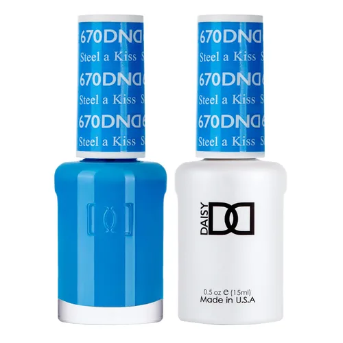 Miniatura 32 de Juego de esmalte de uñas de gel DND, Colección Azul, esmalte de gel UV/LED y laca de uñas de secado al aire, dúo de esmalte sin astillas a juego