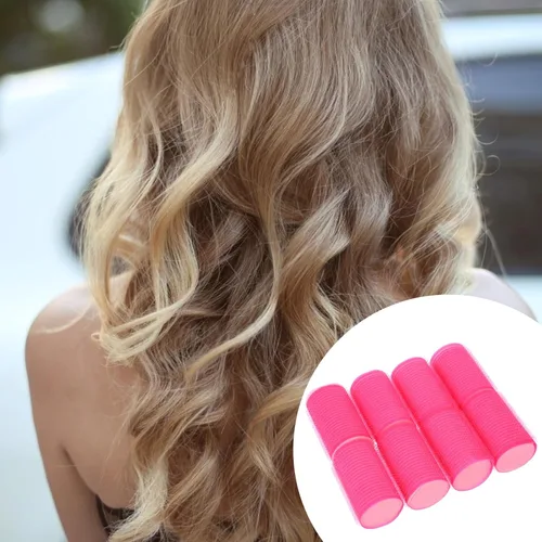 Miniatura 4 de Uonlytech Juego de 8 rulos de esponja para el cabello, rodillos de espuma de autoagarre, herramientas de peluquería para mujeres y niñas, cabello