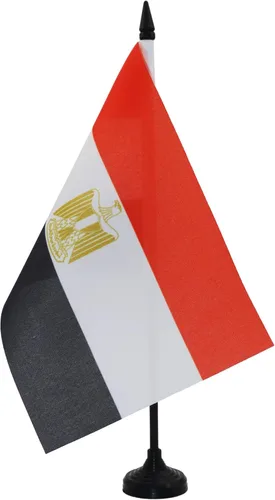 Miniatura 135 de AZ FLAG Sierra Leone Bandera de mesa 5'' x 8'' - Bandera de escritorio de Sierra Leona 21 x 14 cm - Bastón y base de plástico negro