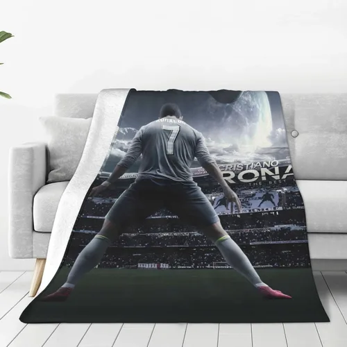 #7 - Mantas de felpa de micro viaje ultra suaves para el hogar, cama, sofá, sala de estar Negro