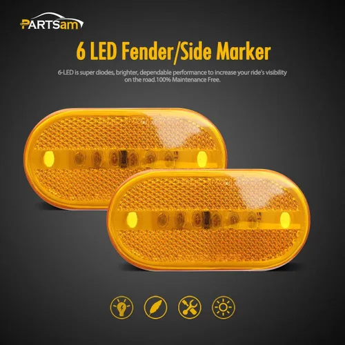 Miniatura 2 de Luces laterales de 6 LED de 4 pulgadas, paquete de de 2