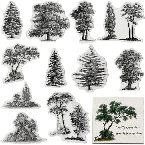 Miniatura 6 de 4 estilos de puertas de jardín, sellos transparentes para decoración de tarjetas, álbumes de recortes, paisajes de jardín de flores, sellos de goma
