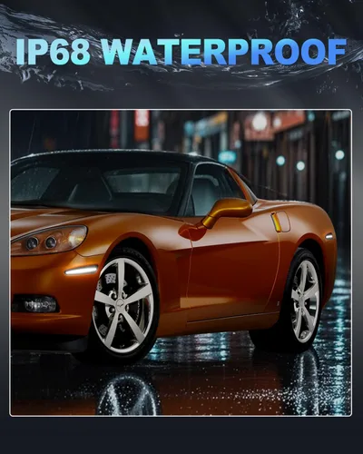 Miniatura 3 de Luces LED dinámicas de marcador lateral compatibles con Chevy Corvette C6 2005-2013 escaneo secuencial intermitente a luz blanca constante, 10 veces