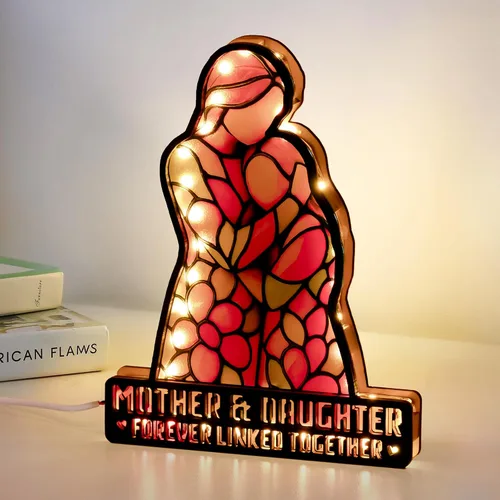 Miniatura 4 de Regalo para hija de mamá, regalos de cumpleaños para hija, regalo de Navidad para madre e hija, día de la madre, graduación decorativa con luz LED