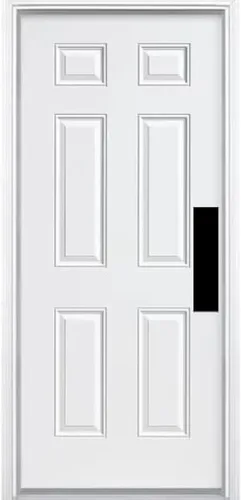 Miniatura 8 de Deck the Door Decor Placa de empuje de puerta - Montaje adhesivo 3M - Varios tamaños y acabados (níquel satinado, 4 x 16)