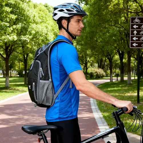Miniatura 8 de Mochila de senderismo plegable de 15 L, ligera, plegable, impermeable, lavable a máquina, con correa para el pecho, paquete plegable pequeño