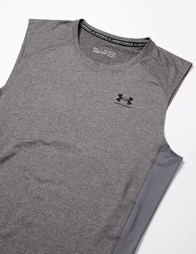 Miniatura 3 de Under Armour HeatGear - Camiseta de compresión sin mangas para hombre