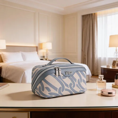 Miniatura 2 de BOYATU Bolsa de maquillaje de viaje para mujer: organizador de cosméticos y artículos de tocador de gran capacidad de 3 piezas - expande