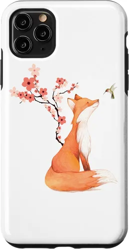 Miniatura 13 de The Cute Fox and Hummingbird Cherry Blossom Flower Present Case for iPhone 17
