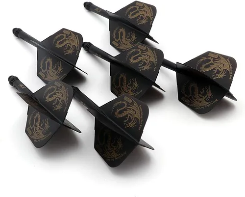 Miniatura 4 de CUESOUL 6 piezas de eje de dardos integrado ROST y vuelos