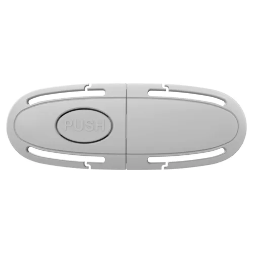 Clip universal para arnés de pecho de asiento de automóvil para niños, ajustador de cinturón de seguridad para niños y protector de hebilla Gris