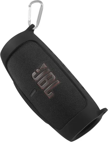 Miniatura 3 de co2CREA Funda de silicona para altavoz Bluetooth impermeable JBL Charge 5, funda de viaje de silicona portátil con mosquetón, funda protectora