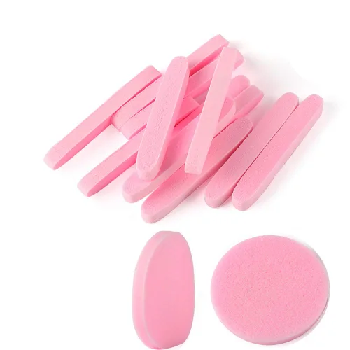 Miniatura 16 de Esponja facial comprimida, 120 unidades PVA profesional eliminación de maquillaje profesional esponjas de lavado facial esponjas de spa limpieza Azul