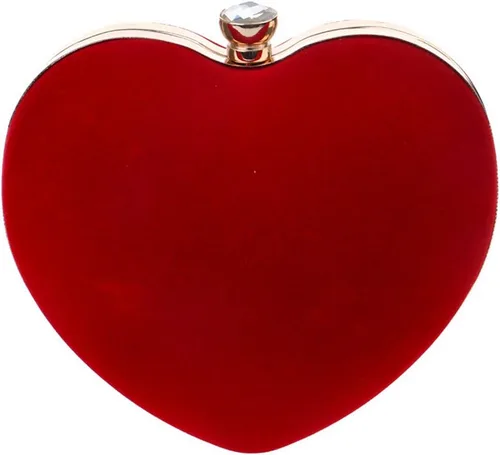 Miniatura 2 de Bolso en forma de corazón para mujer, mini bolso de cadena de embrague, bolso de hombro elegante, bolso de noche