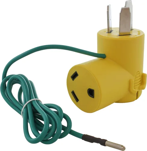 Miniatura 19 de AC WORKS Generador a adaptador RV de 30 amperios (L5-20 20A 3 clavijas de bloqueo compacto) Amarillo