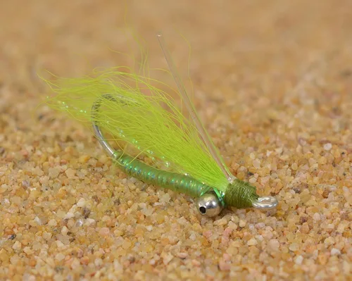 Crazy Charlie - Moscas de pesca con mosca de agua salada – Elige entre blanco, rosa, cristal, bronceado y Chartreuse – Atados a mano en los ganchos