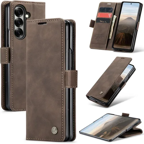 Miniatura 104 de Funda tipo cartera para iPhone 13 de piel tipo cartera con tarjetero y función atril, cierre magnético, bloqueo RFID, TPU a prueba de golpes