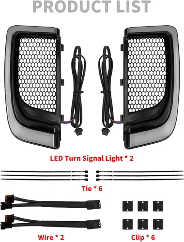 Miniatura 5 de Protector de motor para parrillas, carenado de pierna, luz LED de señal de giro compatible con Harley Touring Street Glide Road Glide Electra Glide