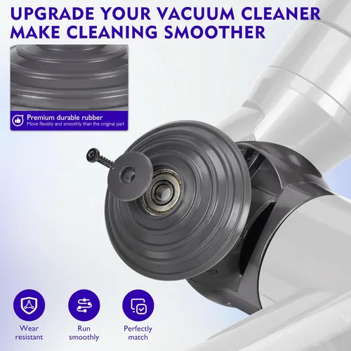 Miniatura 4 de Rueda de bola + conector de cabeza de aspiradora de repuesto compatible con Dyson V10 V11 V15 100W accesorios de cabezal limpiador de alto par