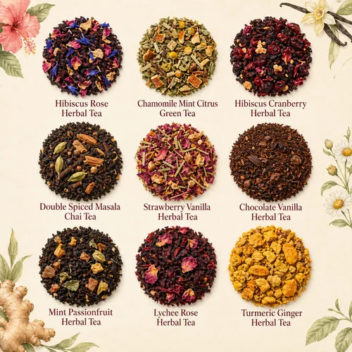 Miniatura 6 de VAHDAM Top 9 Exotic Loose Leaf Tea Sampler (más de 18 tazas) Mezclas florales y afrutadas con delicioso sabor Caliente y helado Perfecto