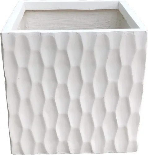 Miniatura 20 de Kante Maceta cuadrada de hormigón de 10 pulgadas para exteriores, interiores, patio, jardín, maceta grande con orificio de drenaje y tapón de goma