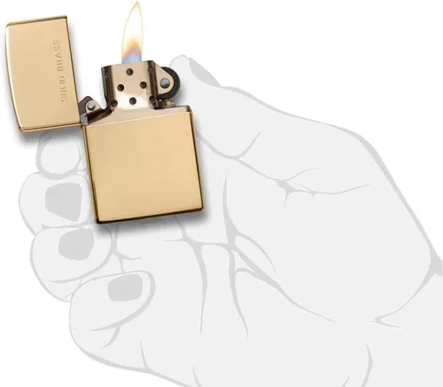 Miniatura 4 de Zippo HP Brass con grabado de latón macizo, 254