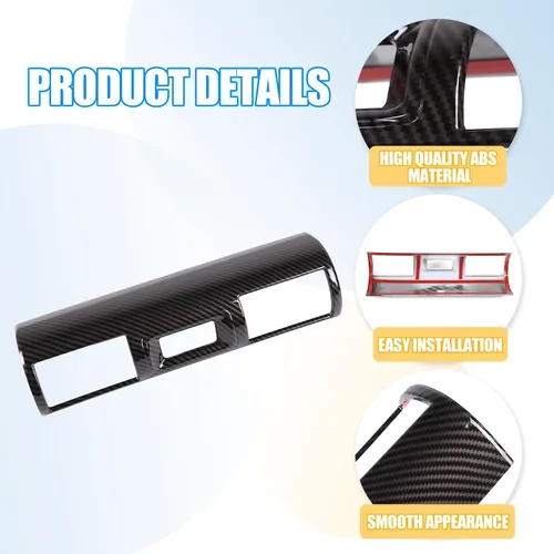 Miniatura 6 de Cubierta decorativa de marco de salida de aire con control central de acrilonitrilo butadieno estireno para Toyota FJ Cruiser 2007-2021