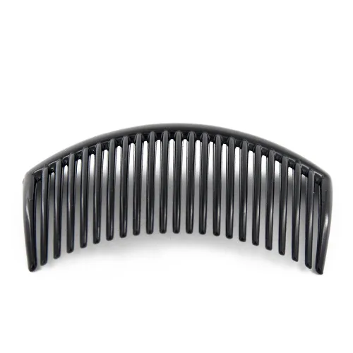 Miniatura 3 de Yeshan Peine lateral de plástico de 3.2 pulgadas con peine de dientes, clip de horquilla para mujer, negro (12 unidades)