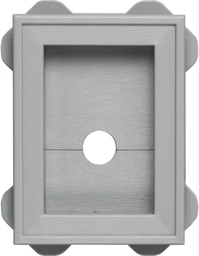 Miniatura 6 de Builders Edge 130130003001 1.3003E+11 bloque de utilidad envolvente, 3 x 4-3/4 pulgadas interior, 5 x 6-3/4 pulgadas dimensión exterior, blanco 001
