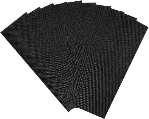 BeeCastle 10 hojas de base con marco de colmena negra recubierta de cera de abejas, hojas de base enceradas, base mediana de 5-5/8 pulgadas para
