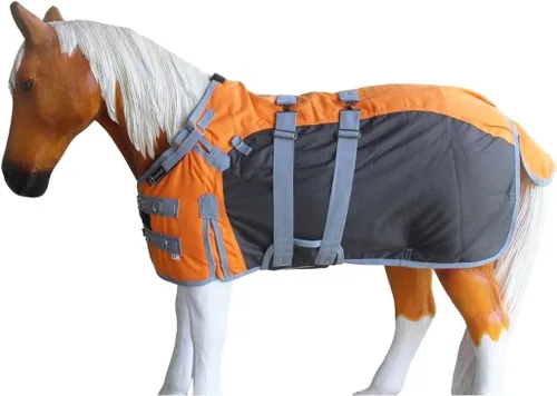 Miniatura 5 de Manta de invierno de 36" 1200D para potro, poni, caballo pequeño, asno recién destetado Teal 51945