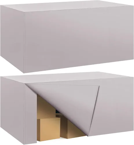 Miniatura 11 de Paquete de 2 manteles ajustados para mesa rectangular de 4 pies, 48 x 24 pulgadas, cubiertas de mesa verde manzana, tela de poliéster resistente al